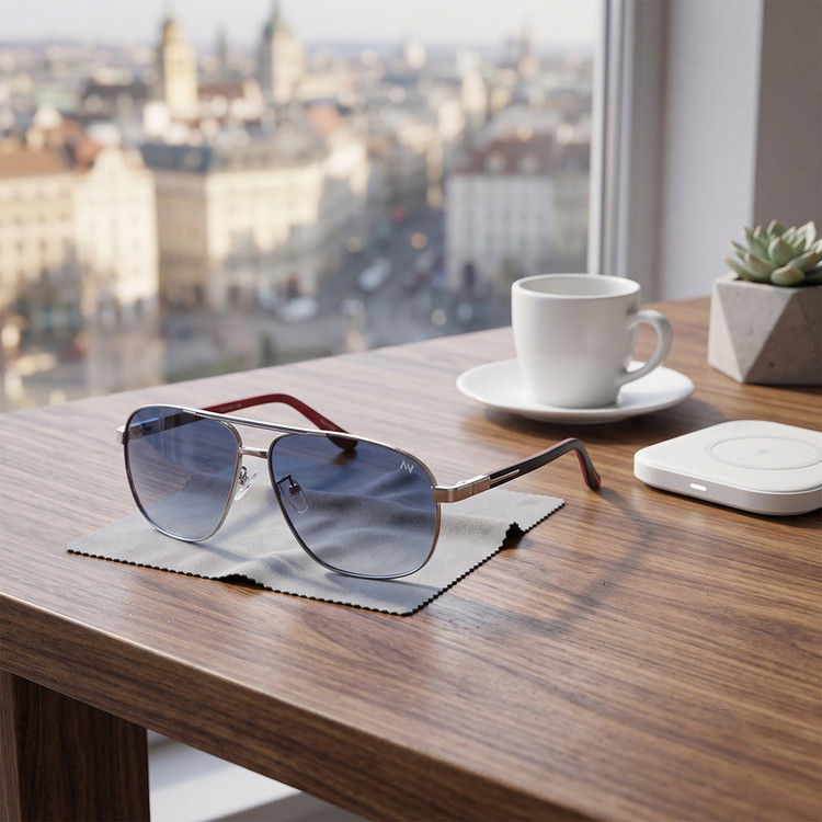 عینک آفتابی مردانه آلبرت وگ مدل 6306C05-P128 Polarized Avantgarde Visionary