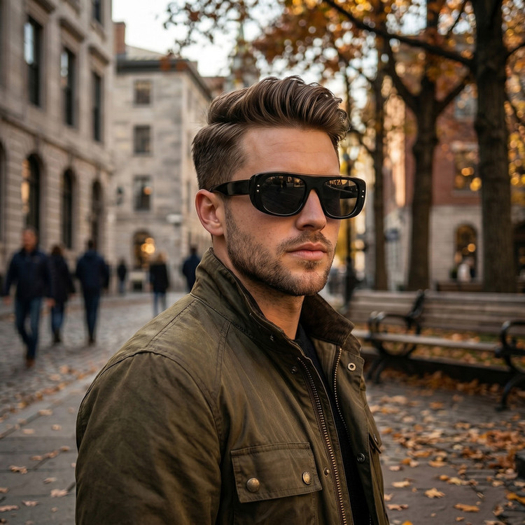 عینک آفتابی فریم خاص مدل TRZC108C01-P01 Polarized Obsidian