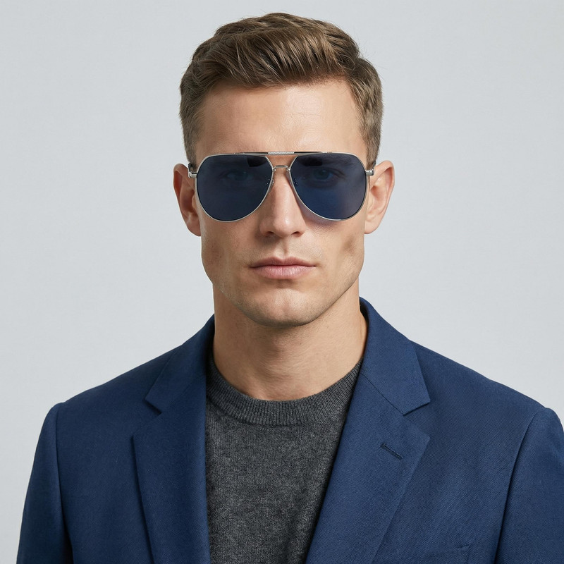 عینک آفتابی خلبانی (Aviator) آلبرت وگ مدل JS8553C05P239 Polarized Avantgarde Visionary