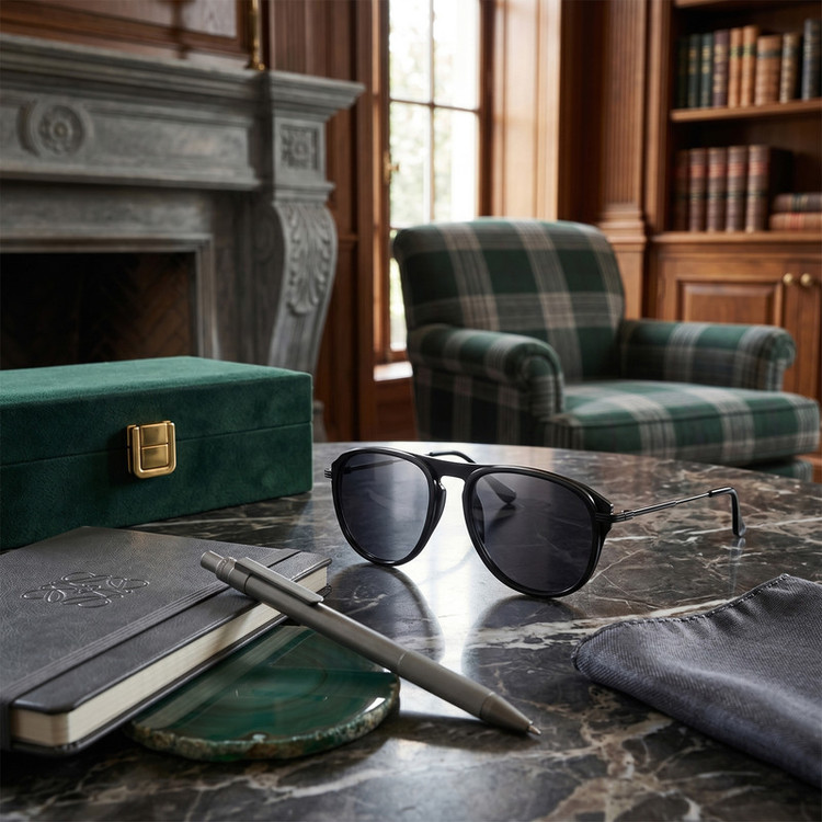 عینک آفتابی خلبانی (Aviator) مدل P3365-C01-P01 Polarized Obsidian
