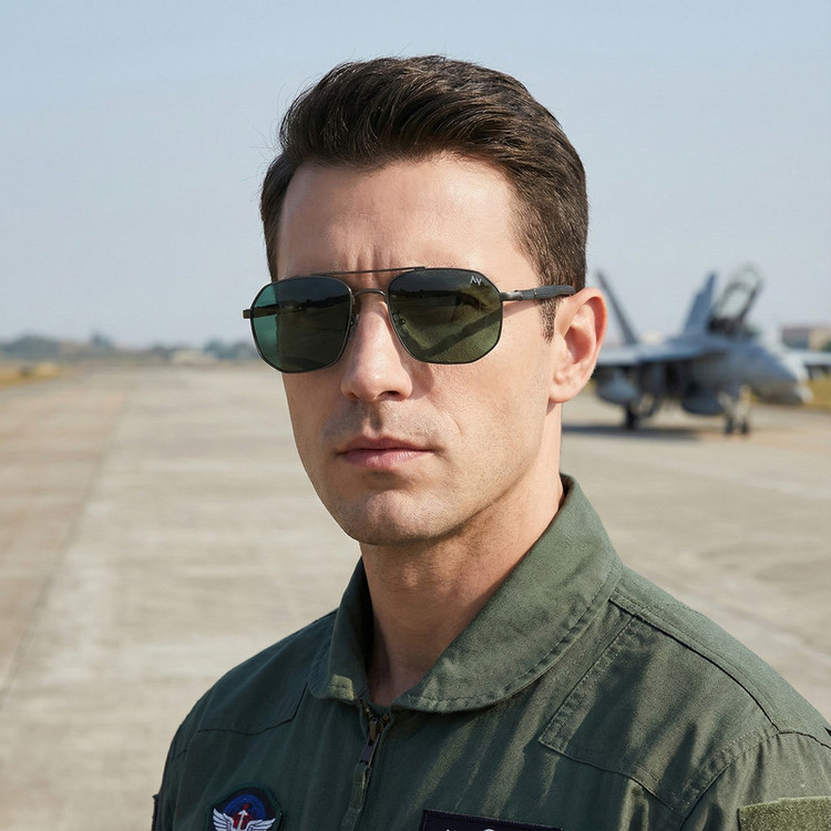عینک آفتابی خلبانی (Aviator) مردانه آلبرت وگ مدل 6314C104P131 Avantgarde Visionary