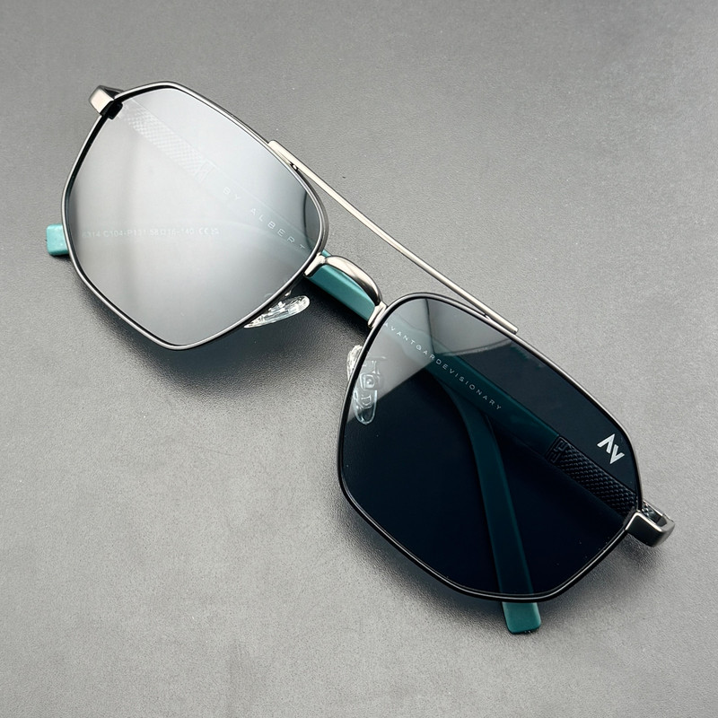 عینک آفتابی خلبانی (Aviator) مردانه آلبرت وگ مدل 6314C104P131 Avantgarde Visionary