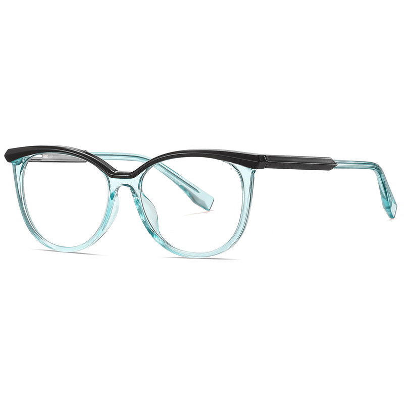فریم عینک طبی گربه ای زنانه مدل TR3518C538-P81 مناسب برای صورت بیضی، قلب، گرد، لوزی، مثلث، مربع، مستطیل