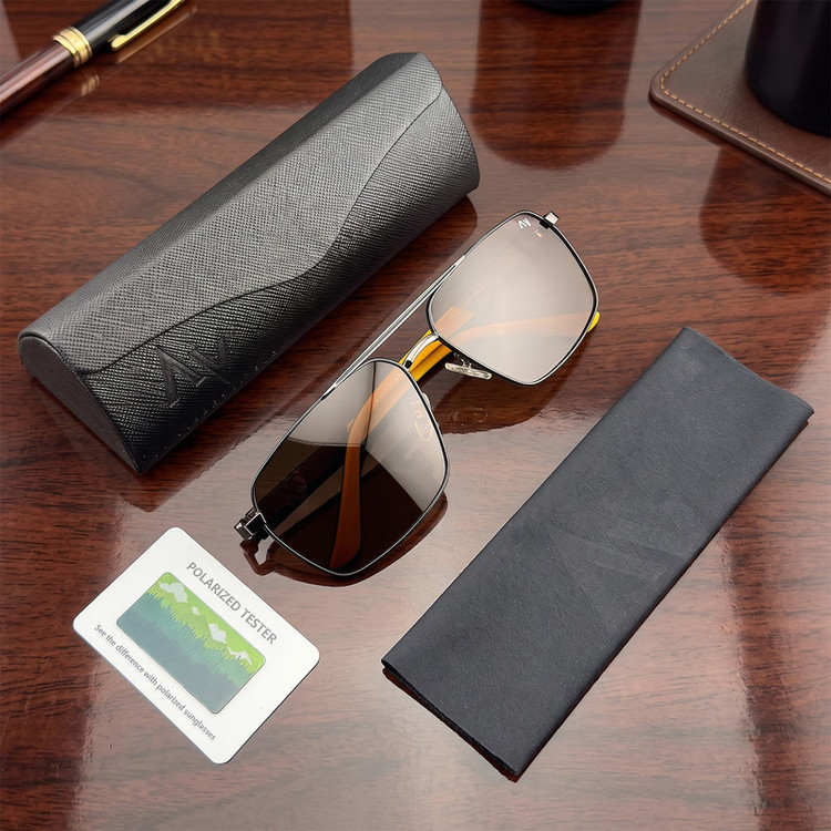 عینک آفتابی مردانه خلبانی پلاریزه آلبرت وگ مدل 6307C87-P130 Polarized Avantgarde Visionary