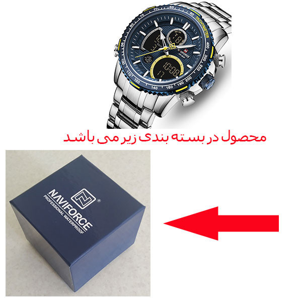 ساعت مچی عقربه ای مردانه نیوی فورس مدل NF9182 SBE