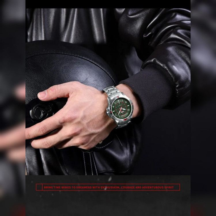 ساعت مچی عقربهای مردانه نیوی فورس مدل تقویمدار NF 9204SS