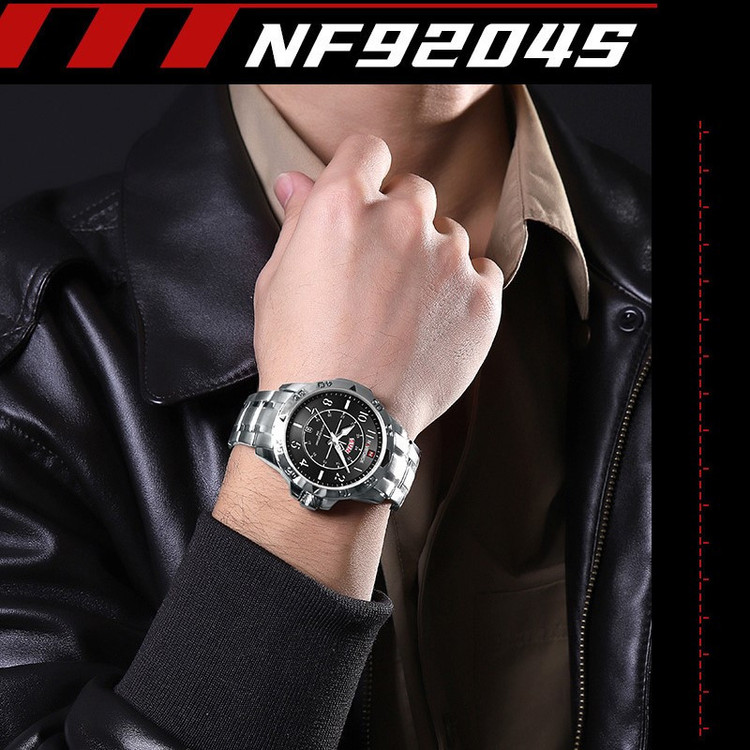 ساعت مچی عقربهای کوارتز مردانه نیوی فورس مدل NF9204SBS