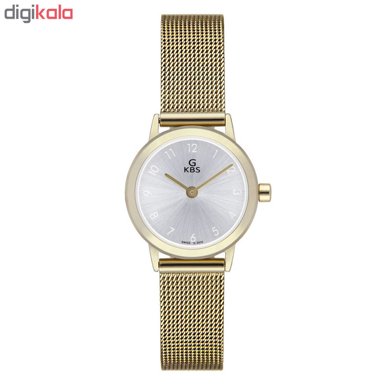 ساعت مچی عقربه ای زنانه جی کی بی اس مدل SN-2535-SG