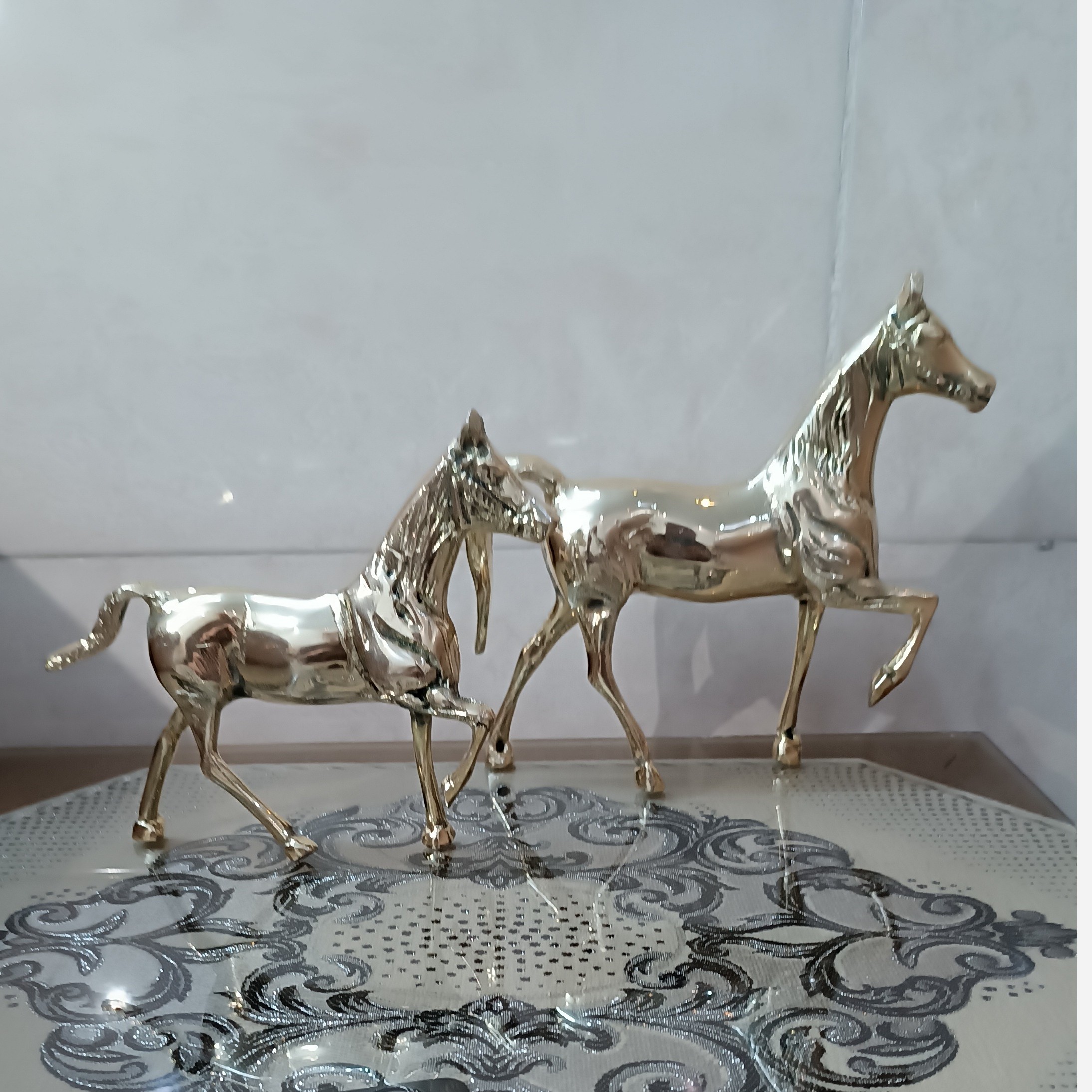 مجسمه دکوری اسب و کره اسب کد 805