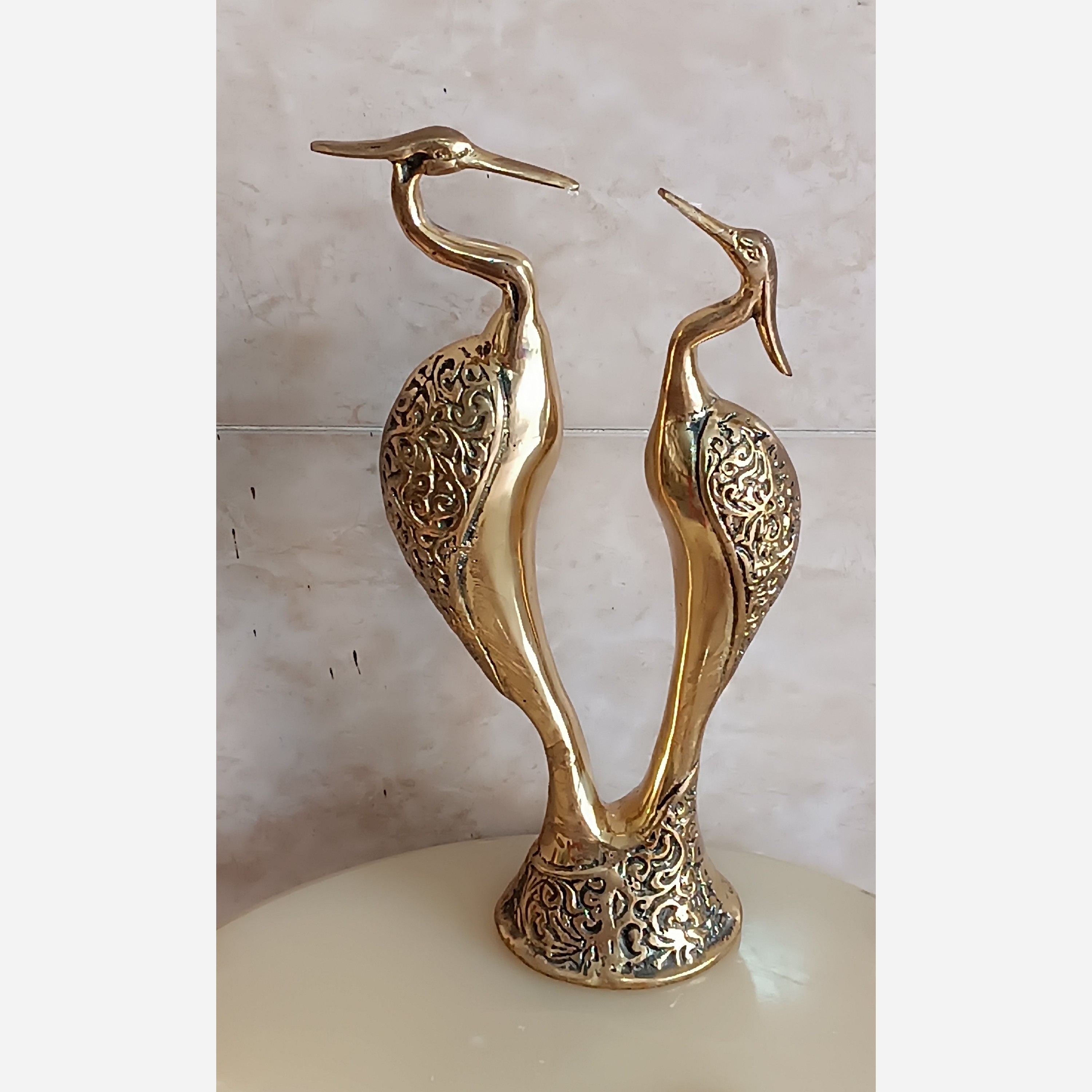 مجسمه برنجی و تزیینی و دکوری درنا عاشق کد 712