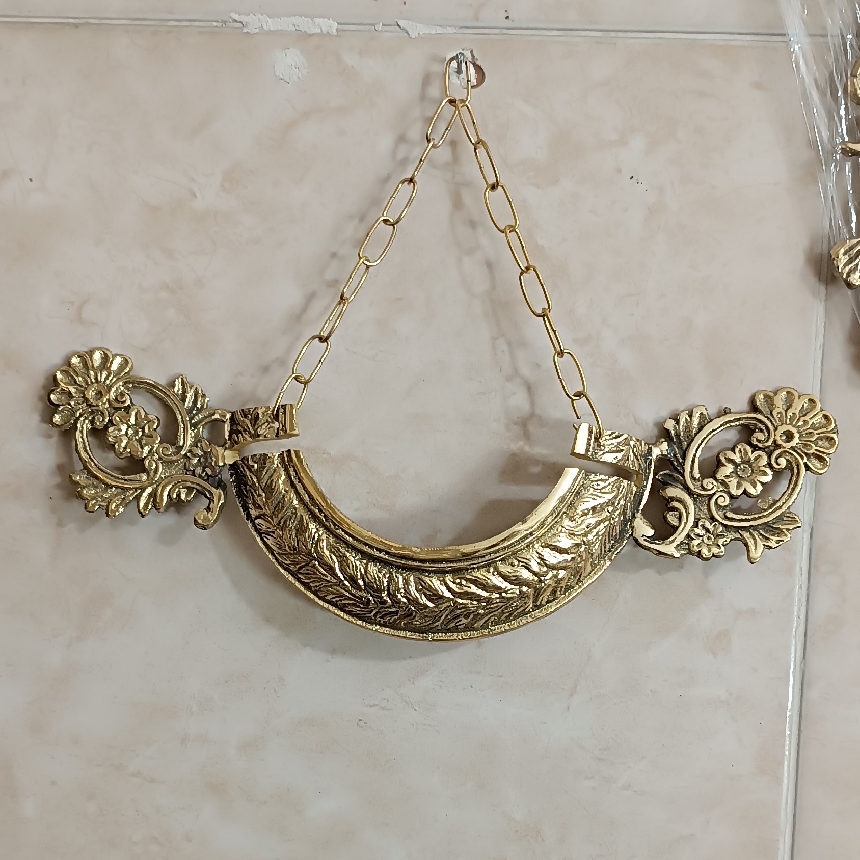 استند و باکس برنجی دکوری برنجی و دیوار کوب گل یاس کد 238(برنزی)