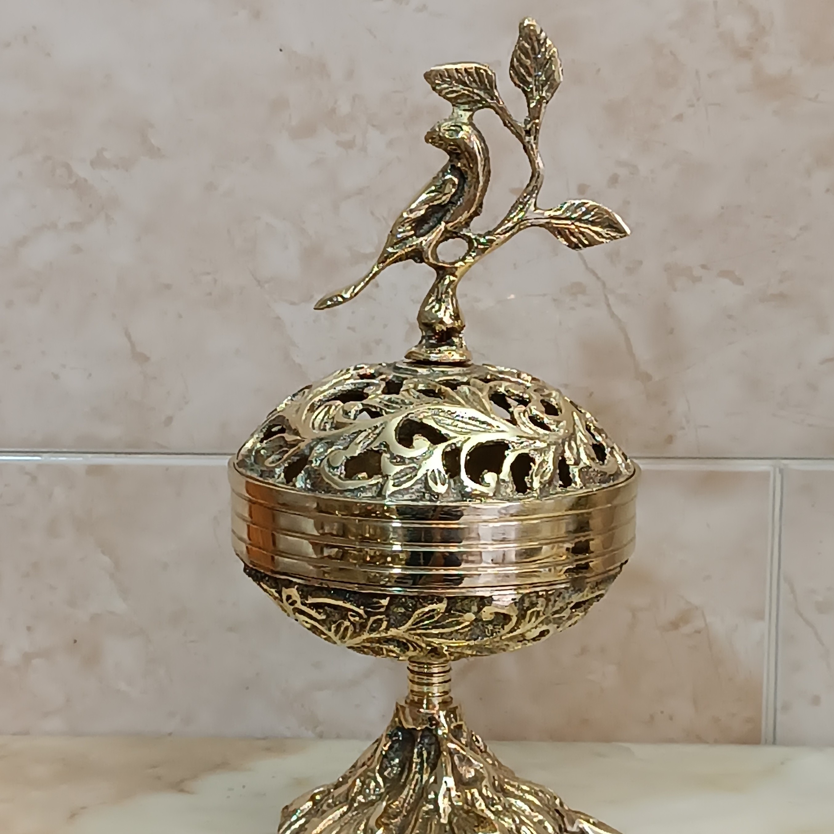قندان برنجی و شکلات خوری برنجی،کد147