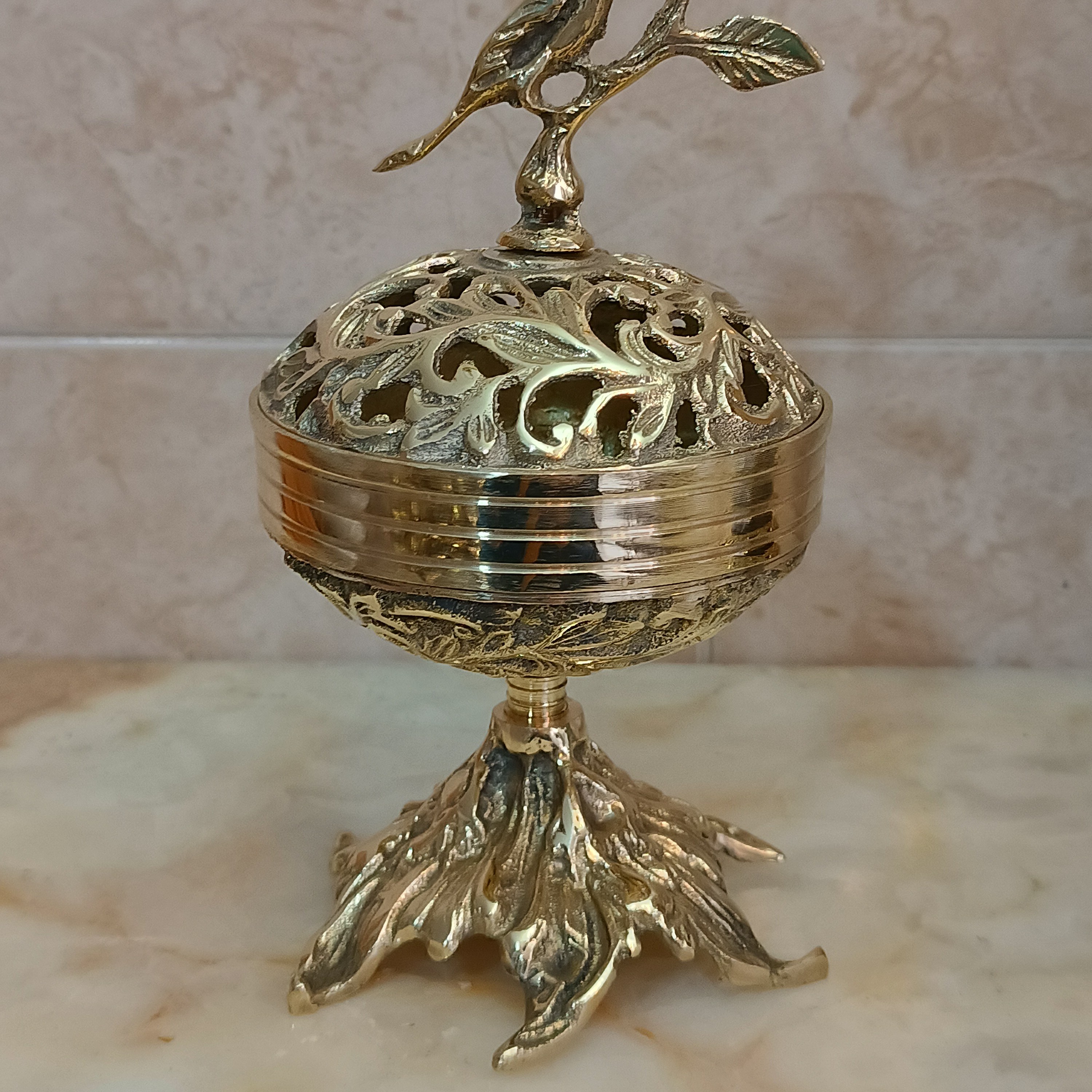 قندان برنجی و شکلات خوری برنجی،کد147