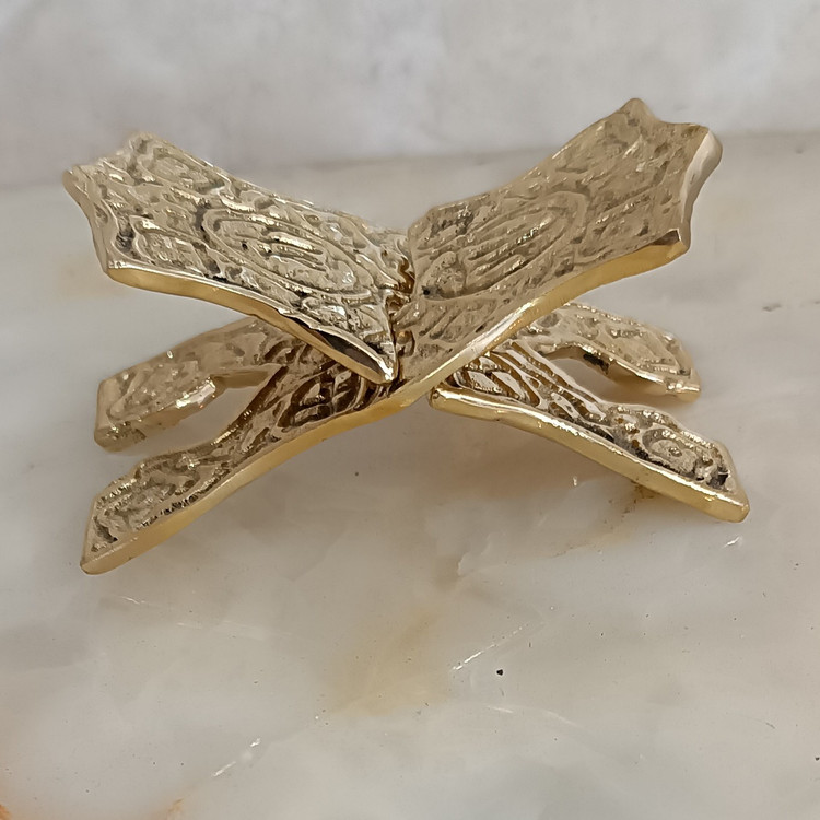 رحل قرآن برنز سایز کوچک کاربردی برای هفت سین(برنجی)،کد 127