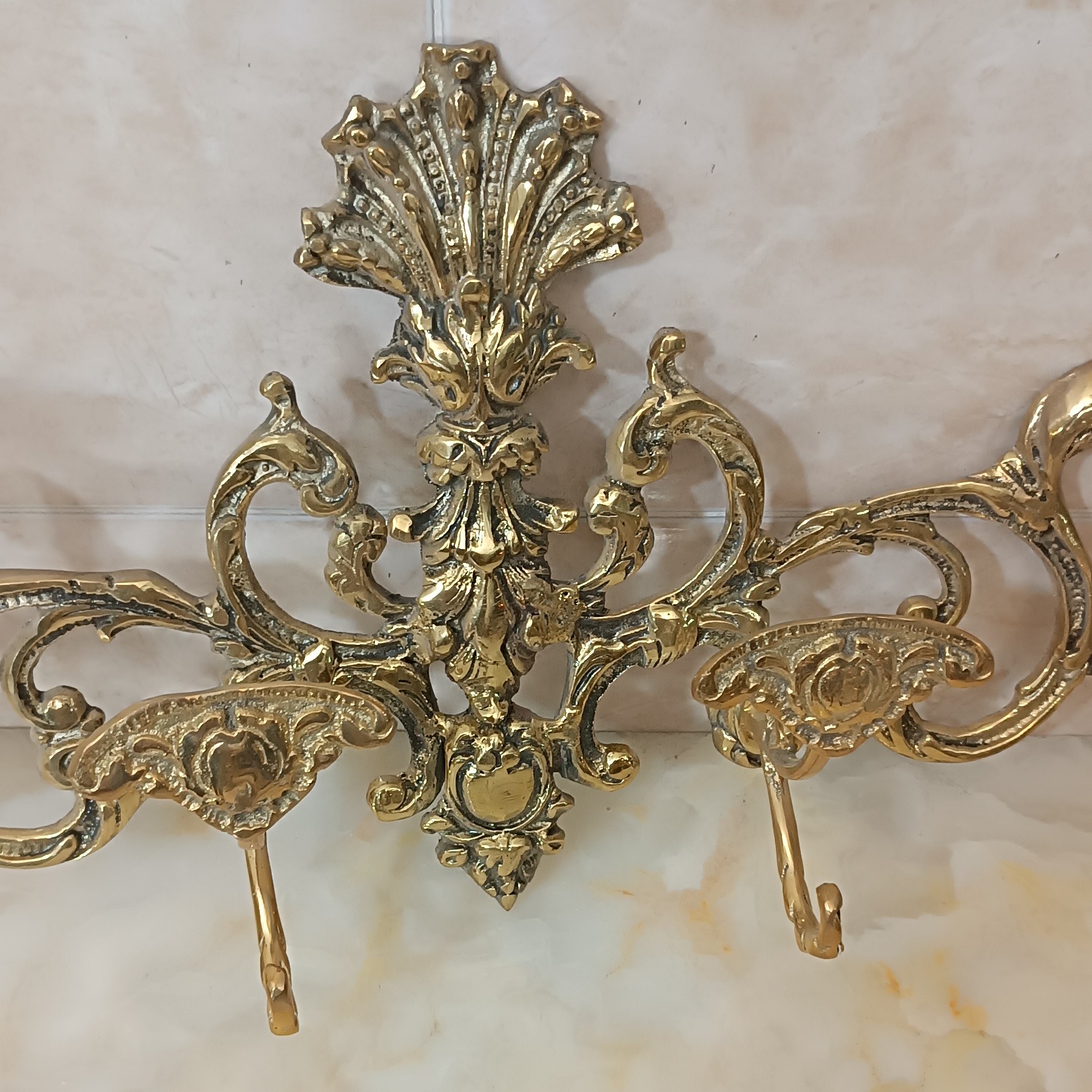 رخت آویز چهار قلاب (جالباسی برنزی)کد 227