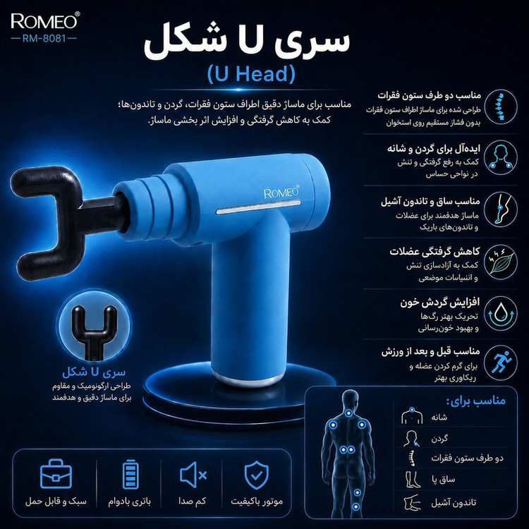 ماساژور برقی رومئو مدل RM-8081