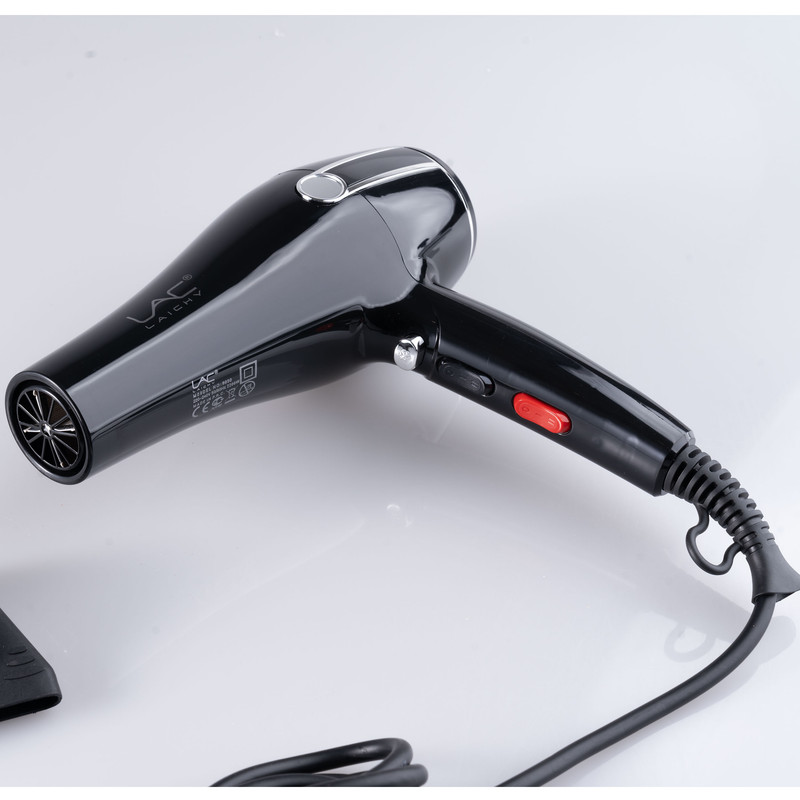 سشوار حرفهای 2200 وات لایچی مدل L-9050، موتور AC، وزن 990 گرم، المنت فلز، دارای سری متمرکزکننده باریک با ویژگی صافکنندگی، با قابلیت باد سرد