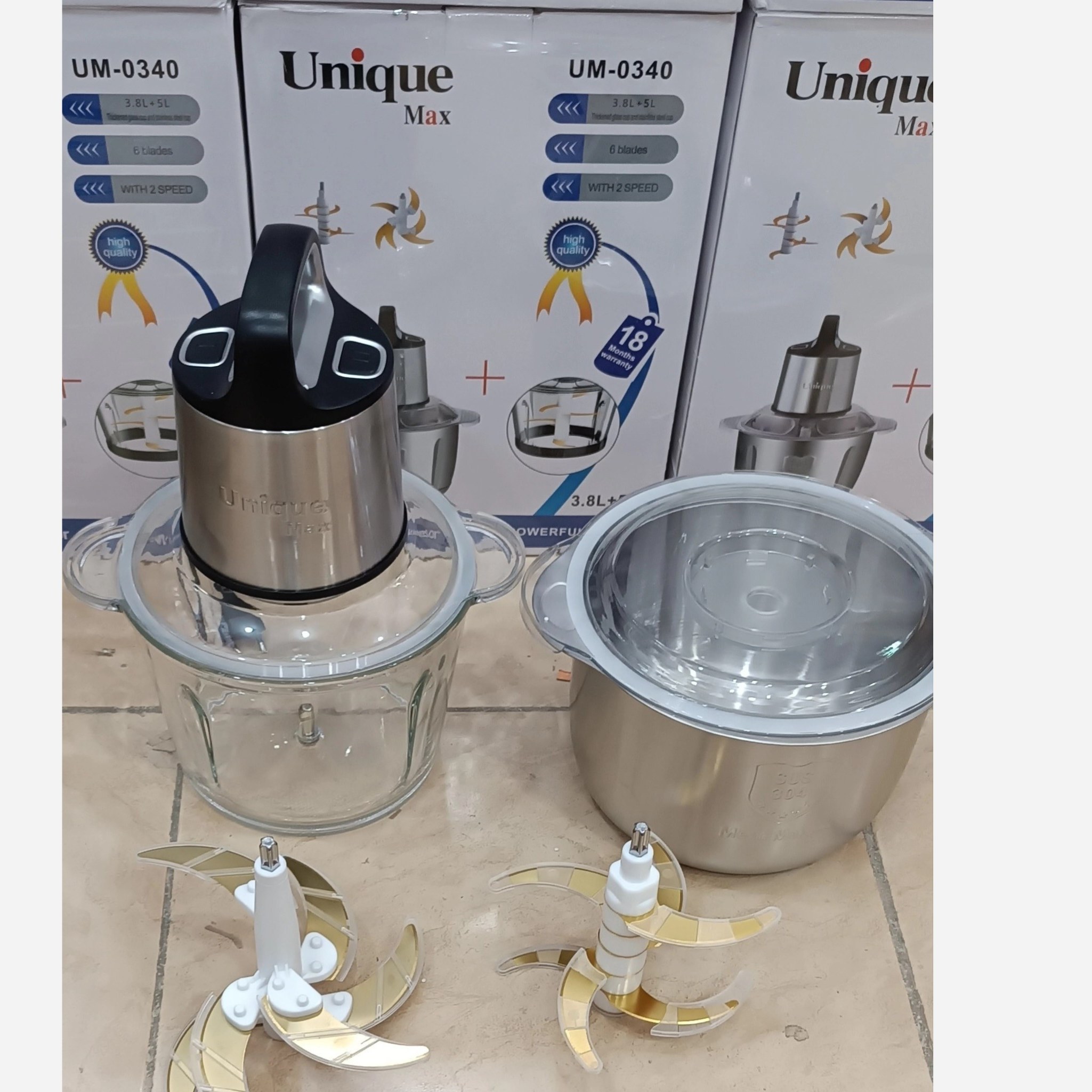 خردکن یونیک مدل UM0340 دو کاسه