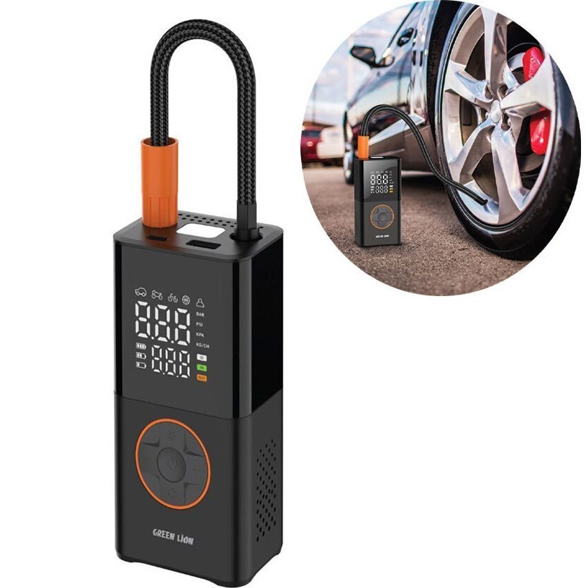 کمپرسور و پمپ باد قابل حمل مدل GTI-01 گرین لاین
