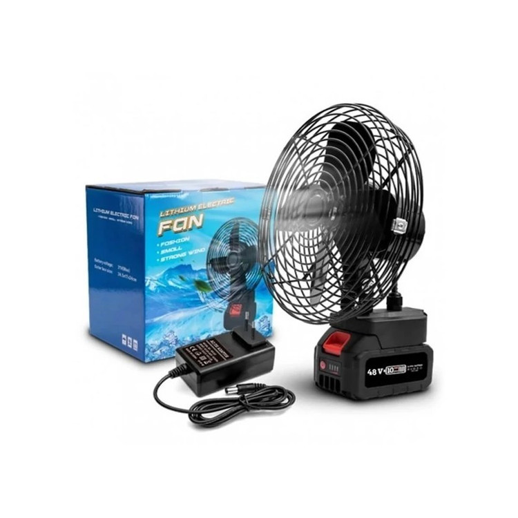 پنکه شارژی 48 ولت توری فلزی مدل FAN LITHIUM 3PIN