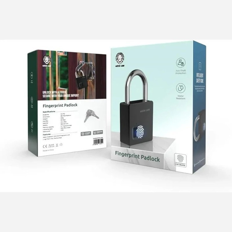 قفل اثر انگشتی گرین لاین Green Lion fingerprint padlock