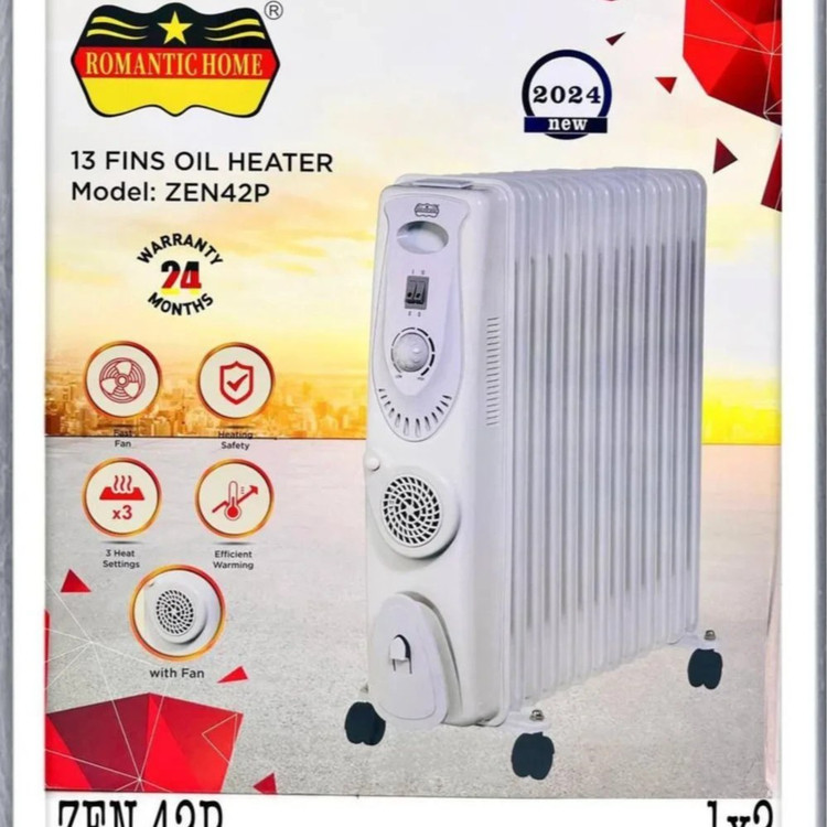 شوفاژ برقی رومانتیک مدل 42K 13 پره فن دار