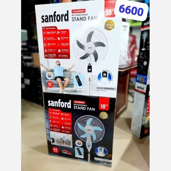 پنکه ایستاده شارژی سانفورد مدل Sanford SF6600RSFN