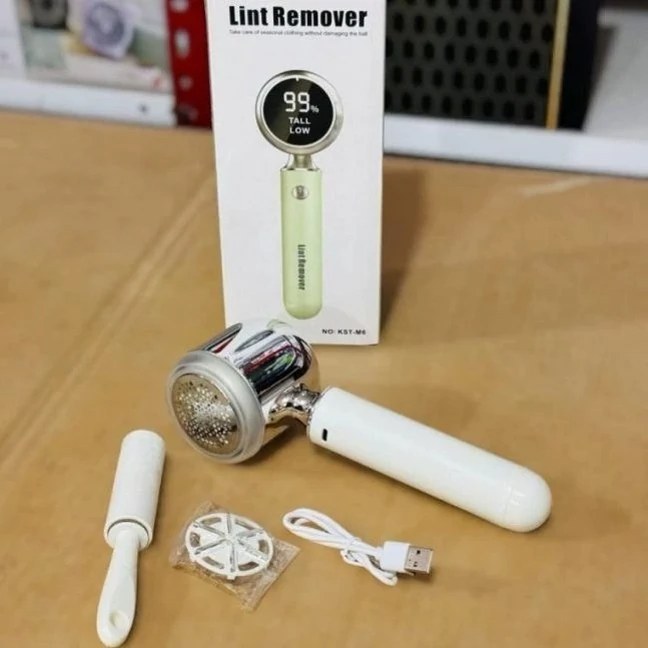 پرزگیر لباس و مو جمع کن شارژی با صفحه کن دیجیتال مدل kst.m6