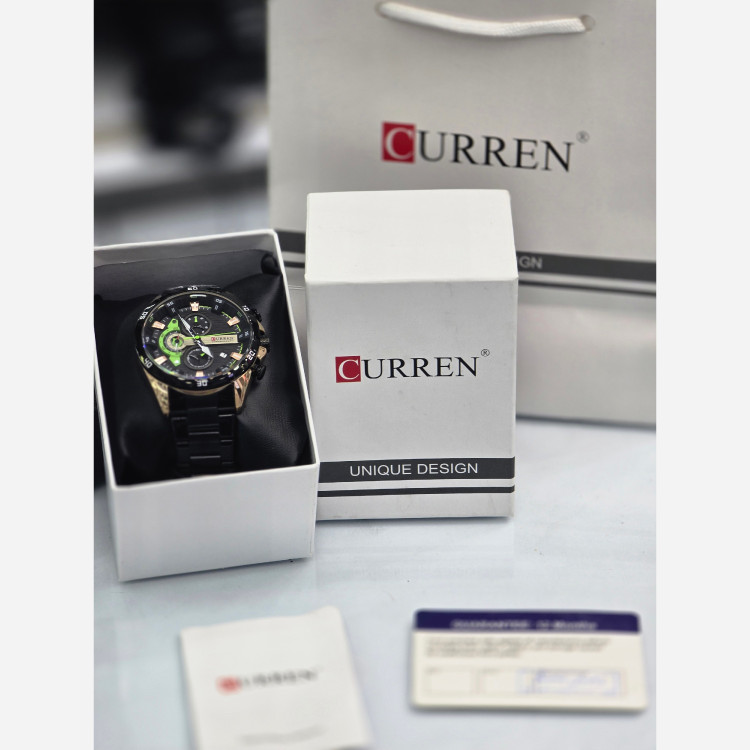 ساعت مچی مردانه CURREN کارن سه موتور1سال گارانتی