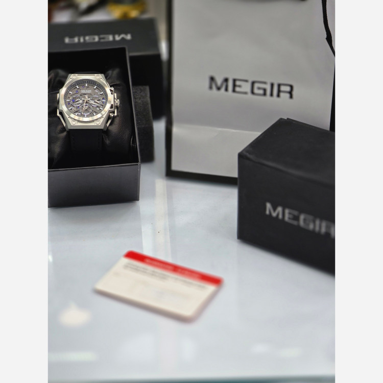 ساعت مچی مردانه مگیر (Megir) مدل لاکچری