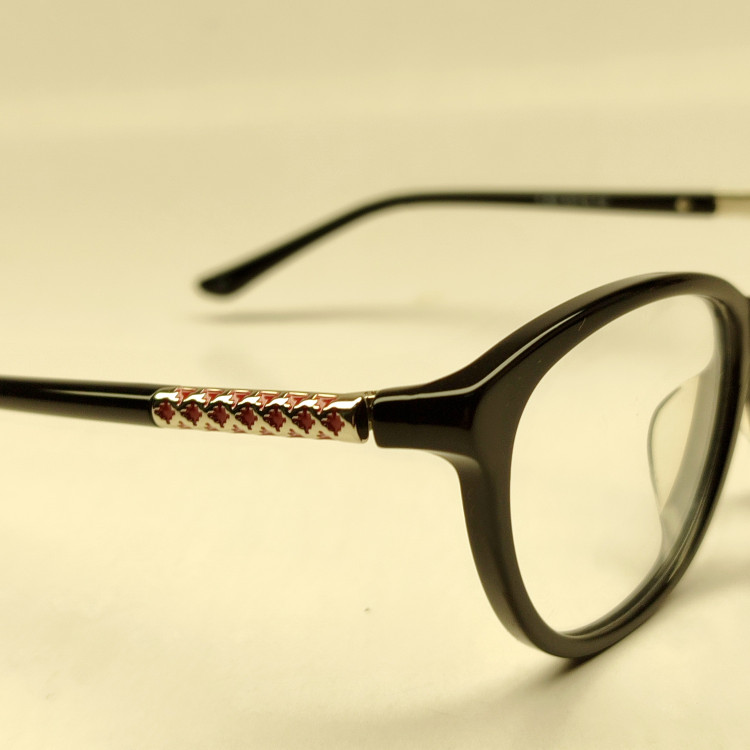 فریم عینک طبی کائوچویی زنانه مشکی گربه ای