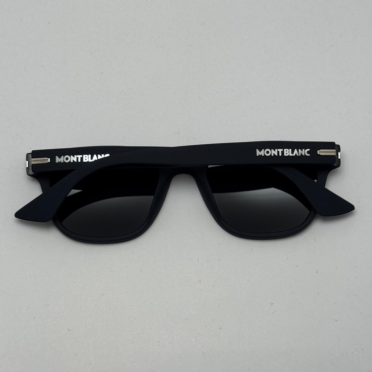 عینک آفتابی پلاریزه مون بلان MONT BLANC سبک آبی نفتی MB 0302