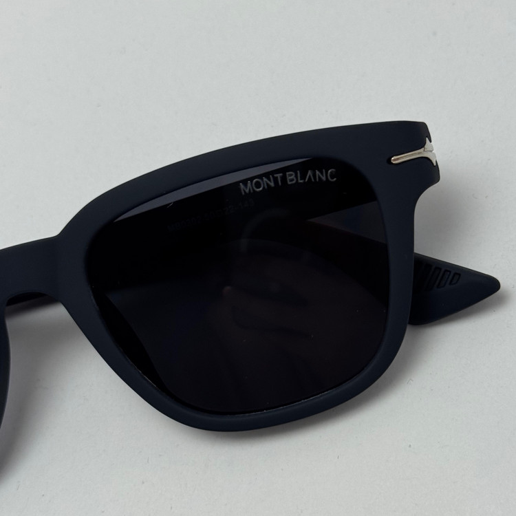 عینک آفتابی پلاریزه مون بلان MONT BLANC سبک آبی نفتی MB 0302