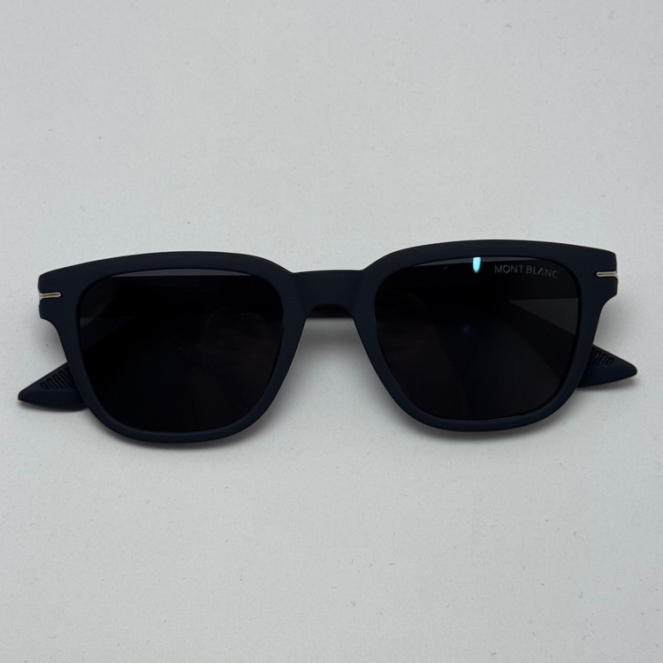 عینک آفتابی پلاریزه مون بلان MONT BLANC سبک آبی نفتی MB 0302