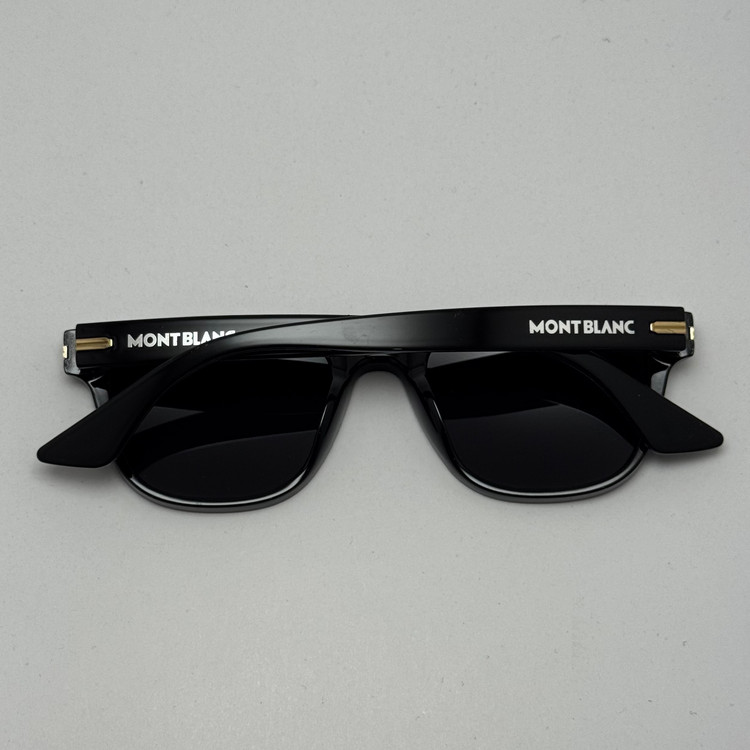 عینک آفتابی پلاریزه مون بلان MONT BLANC سبک مشکی کد MB 0302