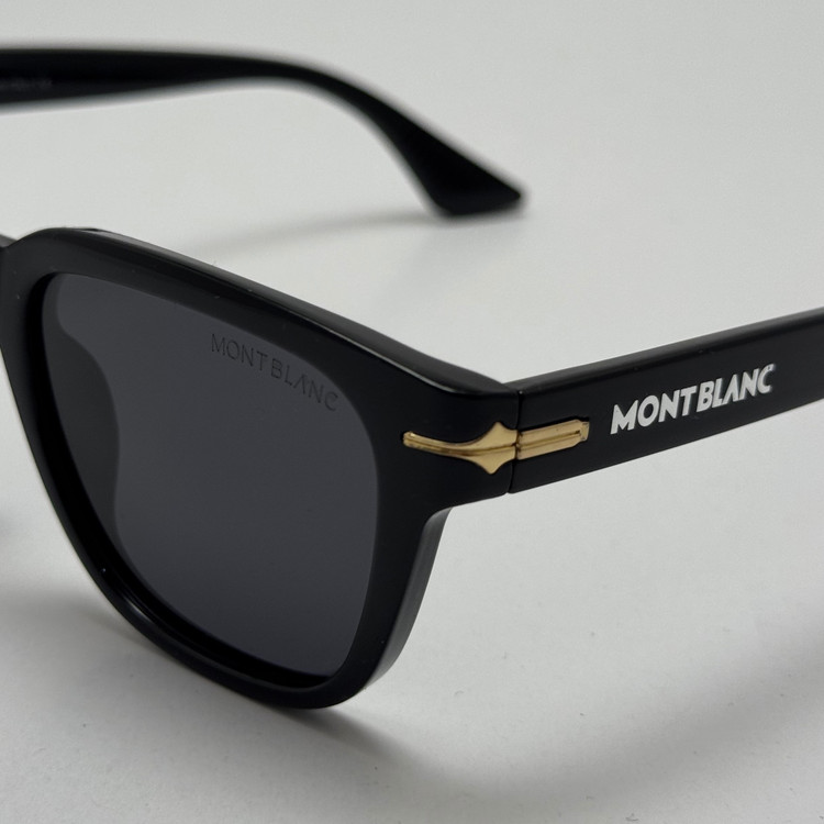 عینک آفتابی پلاریزه مون بلان MONT BLANC سبک مشکی کد MB 0302