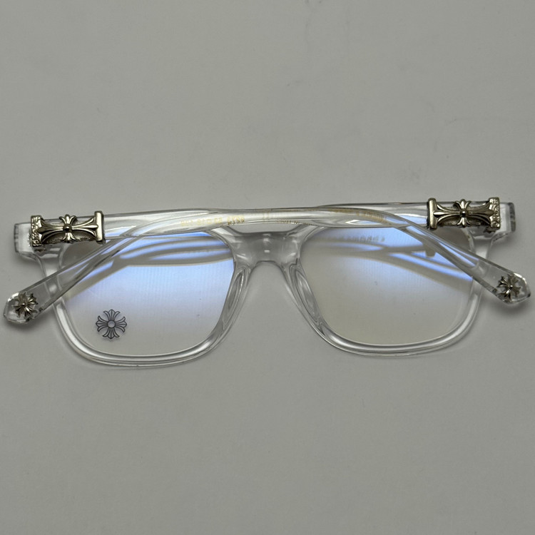 عینک بلوکات کروم هارتز کریستالی نقره ای Chrome Hearts 2273 - کیفیت مستر