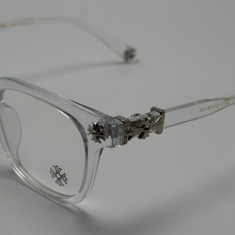 عینک بلوکات کروم هارتز کریستالی نقره ای Chrome Hearts 2273 - کیفیت مستر