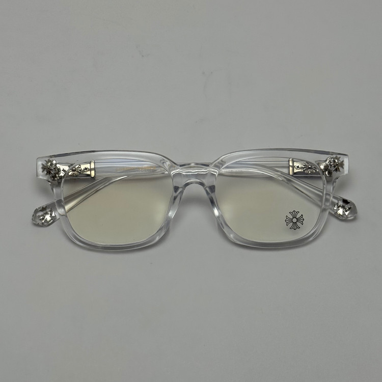 عینک بلوکات کروم هارتز کریستالی نقره ای Chrome Hearts 2273 - کیفیت مستر