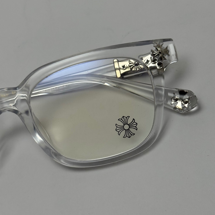 عینک بلوکات کروم هارتز کریستالی نقره ای Chrome Hearts 2273 - کیفیت مستر