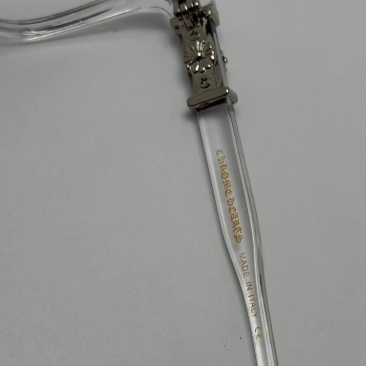 عینک بلوکات کروم هارتز کریستالی نقره ای Chrome Hearts 2273 - کیفیت مستر