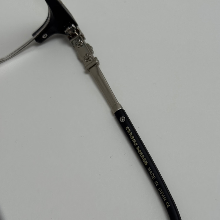 عینک بلوکات کروم هارتز کلاب مستر مشکی نقره ای Chrome Hearts 9217 - کیفیت مستر