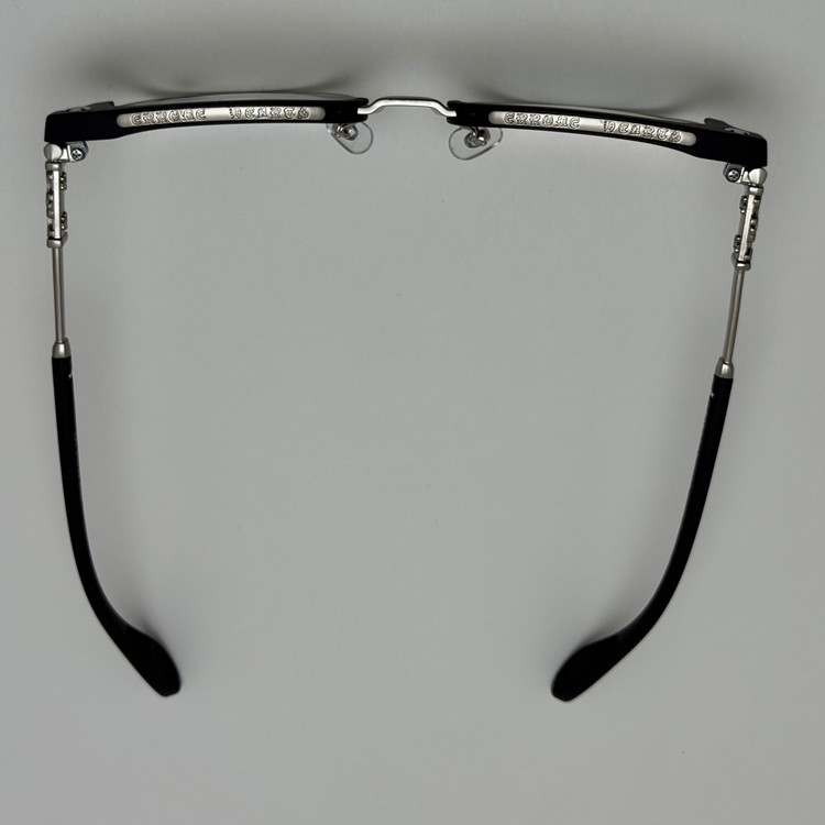 عینک بلوکات کروم هارتز کلاب مستر مشکی نقره ای Chrome Hearts 9217 - کیفیت مستر
