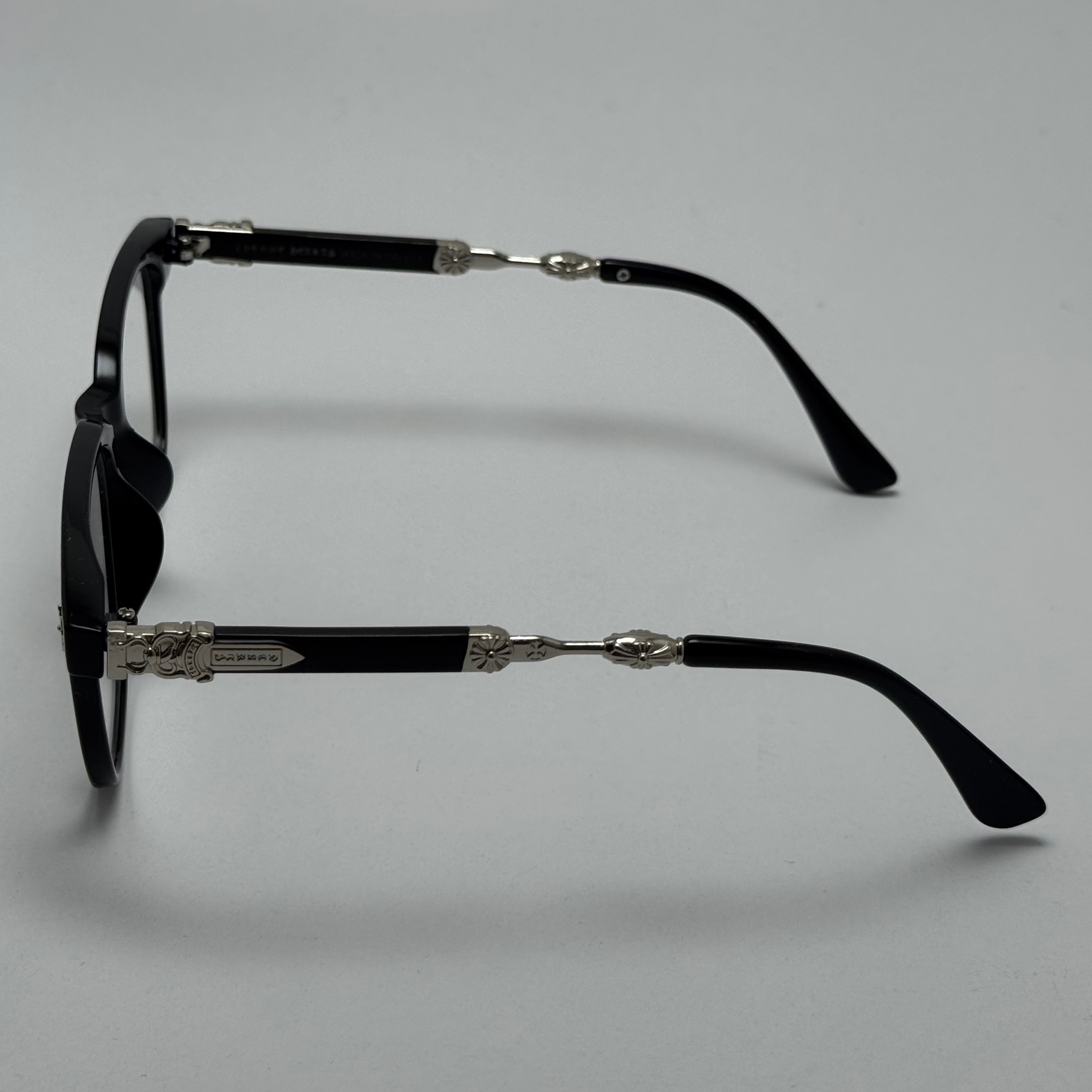 عینک بلوکات کروم هارتز مشکی نقره ای Chrome Hearts 2272 - کیفیت مستر