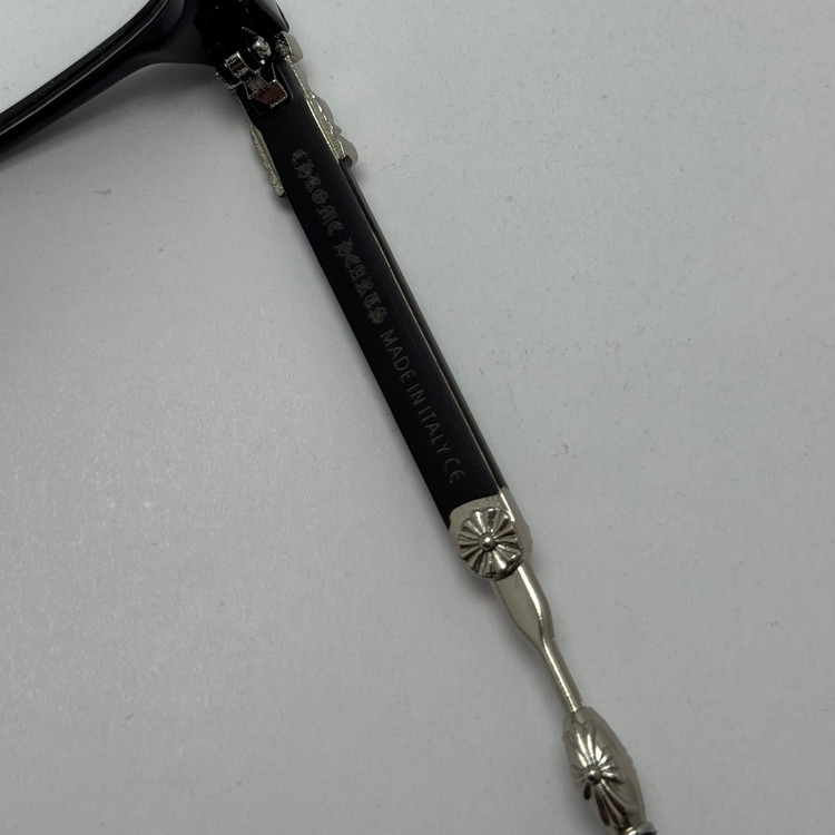 عینک بلوکات کروم هارتز مشکی نقره ای Chrome Hearts 2272 - کیفیت مستر