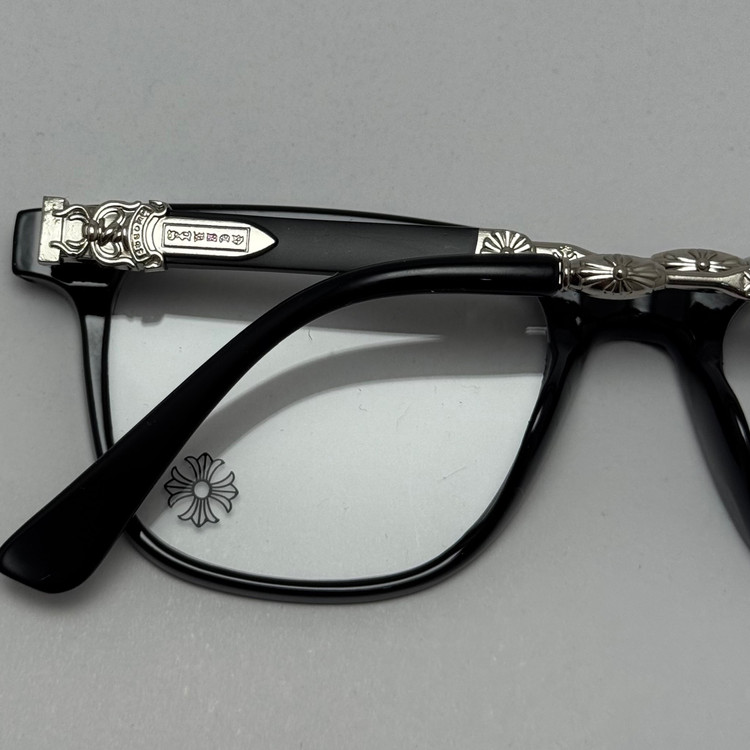 عینک بلوکات کروم هارتز مشکی نقره ای Chrome Hearts 2272 - کیفیت مستر