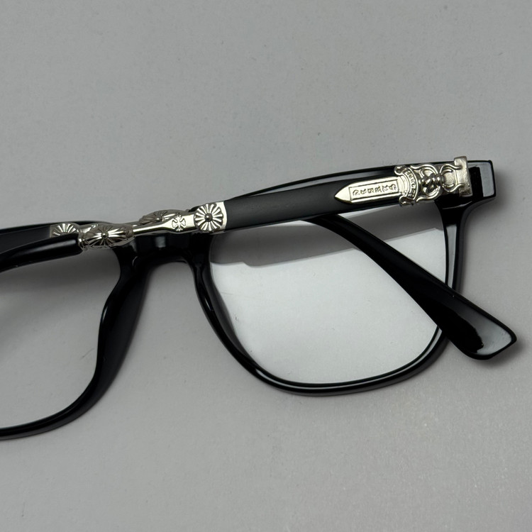 عینک بلوکات کروم هارتز مشکی نقره ای Chrome Hearts 2272 - کیفیت مستر