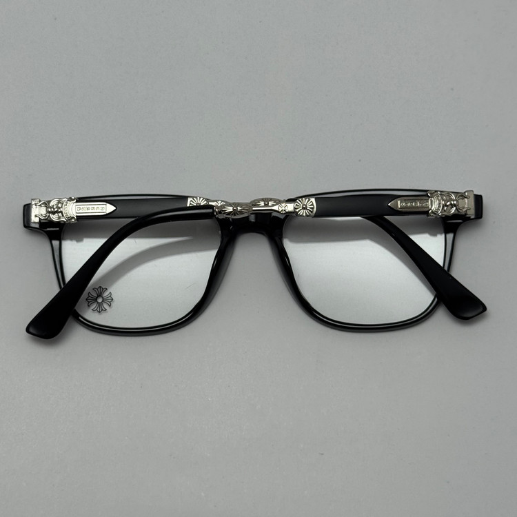 عینک بلوکات کروم هارتز مشکی نقره ای Chrome Hearts 2272 - کیفیت مستر