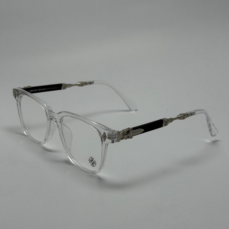 عینک بلوکات کروم هارتز کریستال نقره ای Chrome Hearts 2272 - کیفیت مستر