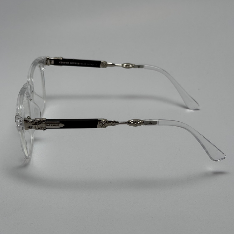عینک بلوکات کروم هارتز کریستال نقره ای Chrome Hearts 2272 - کیفیت مستر